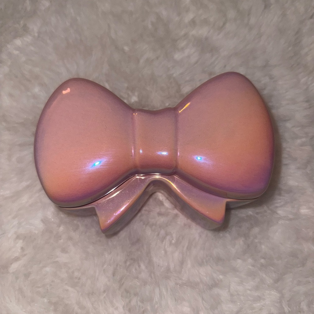 Pink Bow-Shaped trinket holder